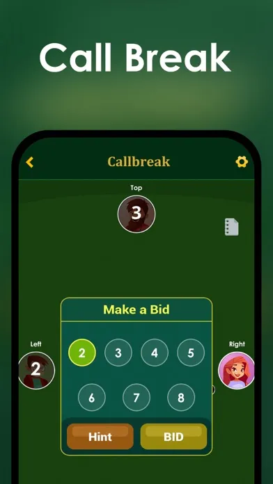 Call Bridge Call Break offline Screenshots