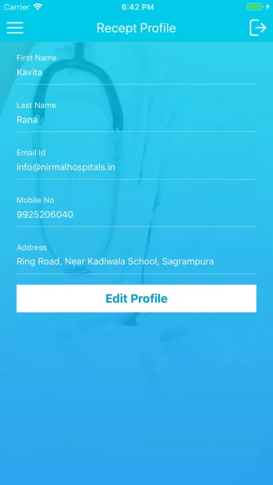 Tangkapan layar mClinic