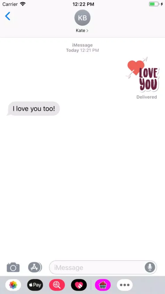 Sweet Heart Stickers Pack应用截图