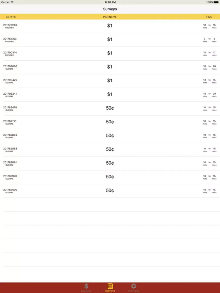 Survey Cloud iPad  স্ক্রিনশট