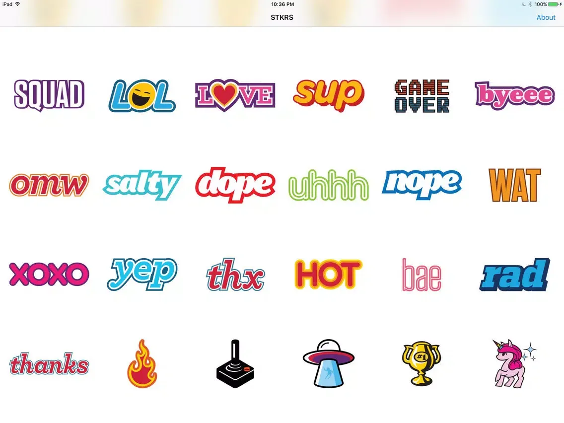 Скриншоты STKRS iPad 