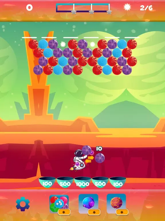 Tangkapan layar Cosmos Bubble Shooter iPad 