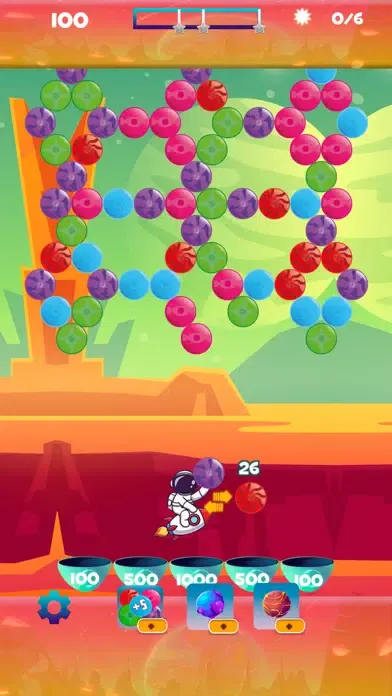 Tangkapan layar Cosmos Bubble Shooter