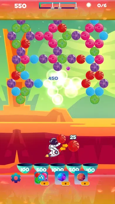 Tangkapan layar Cosmos Bubble Shooter