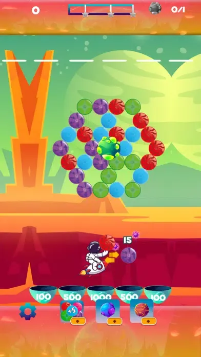 Tangkapan layar Cosmos Bubble Shooter