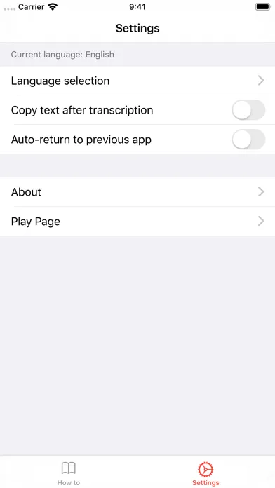 Tangkapan skrin Reco Speech Recognizer
