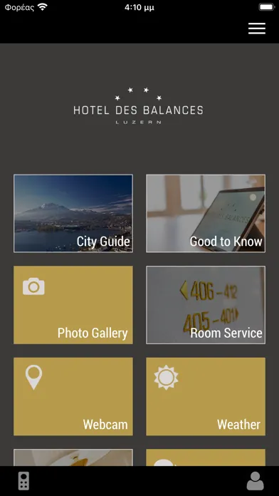 Tangkapan layar Hotel des Balances Mobile App