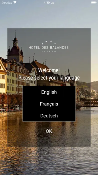 Tangkapan layar Hotel des Balances Mobile App