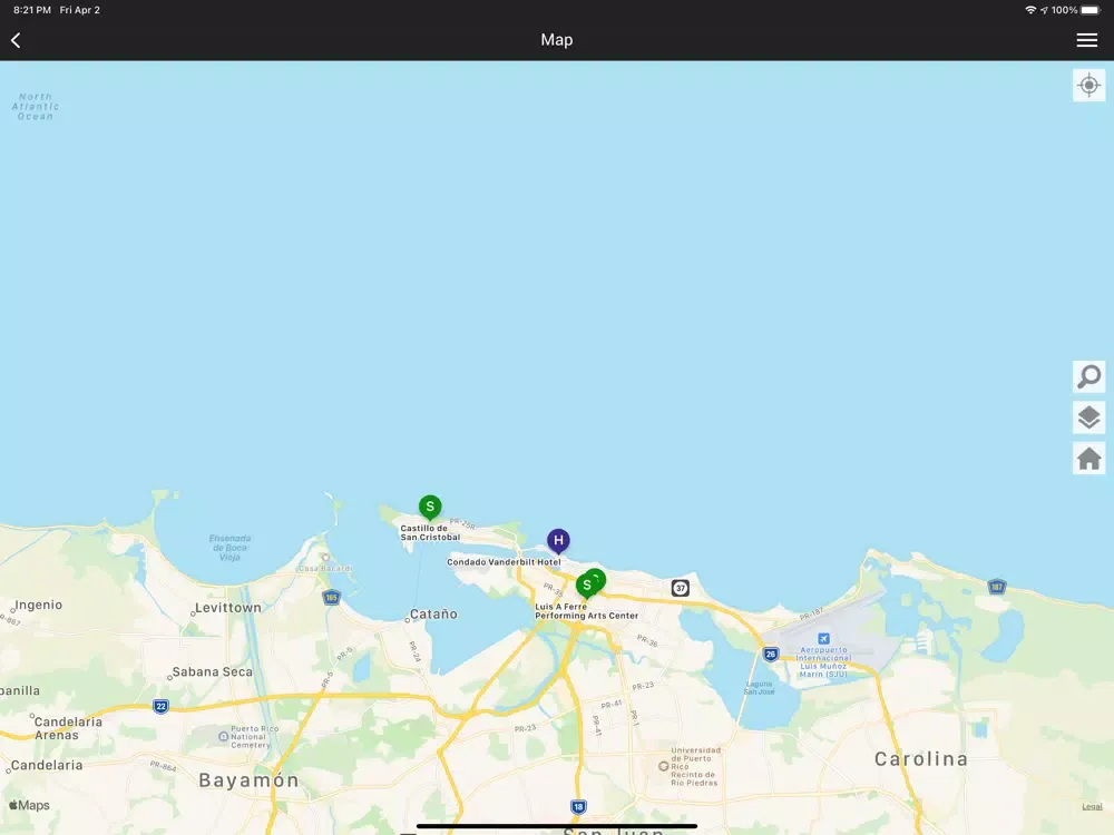 تصاویر Condado Vanderbilt Hotel iPad 