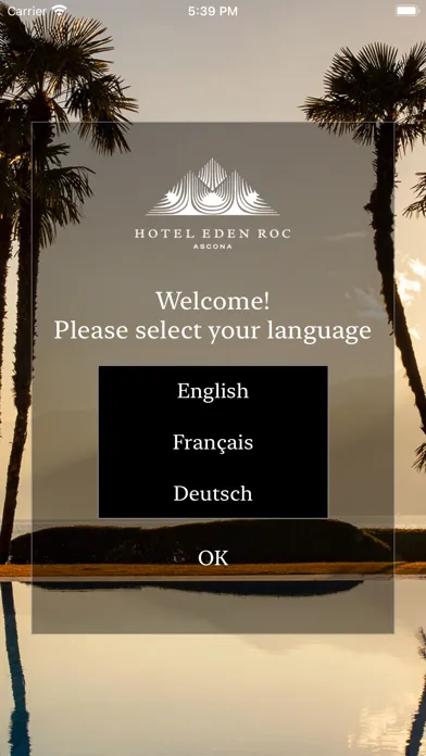Eden Roc Ascona Mobile App Ekran Görüntüleri