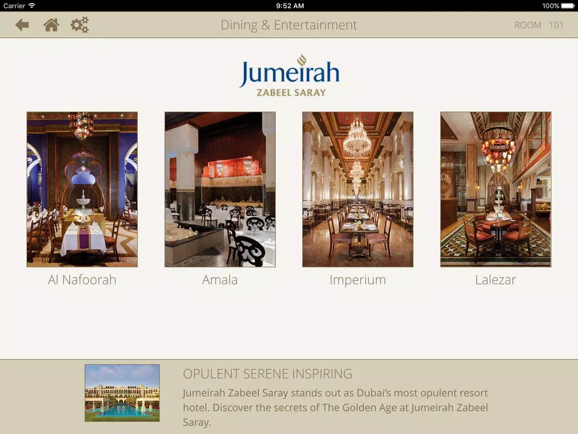 Screenshot di Jumeirah Zabeel Saray Resort iPad 