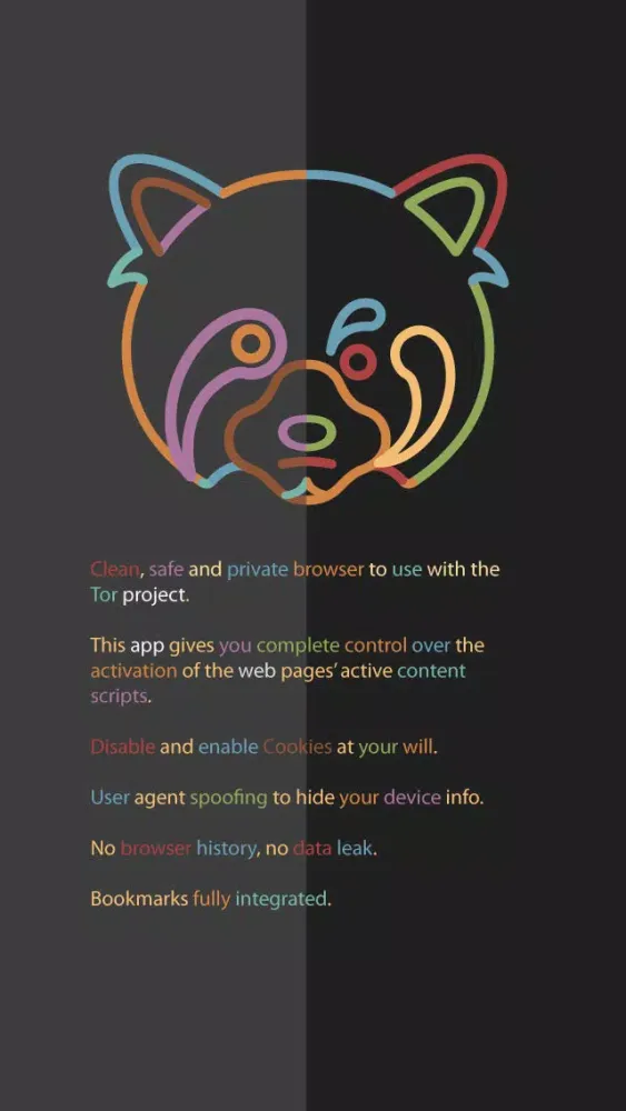 Ảnh chụp màn hình của Raccoon - Anonymous Client for Onion Tor Browser