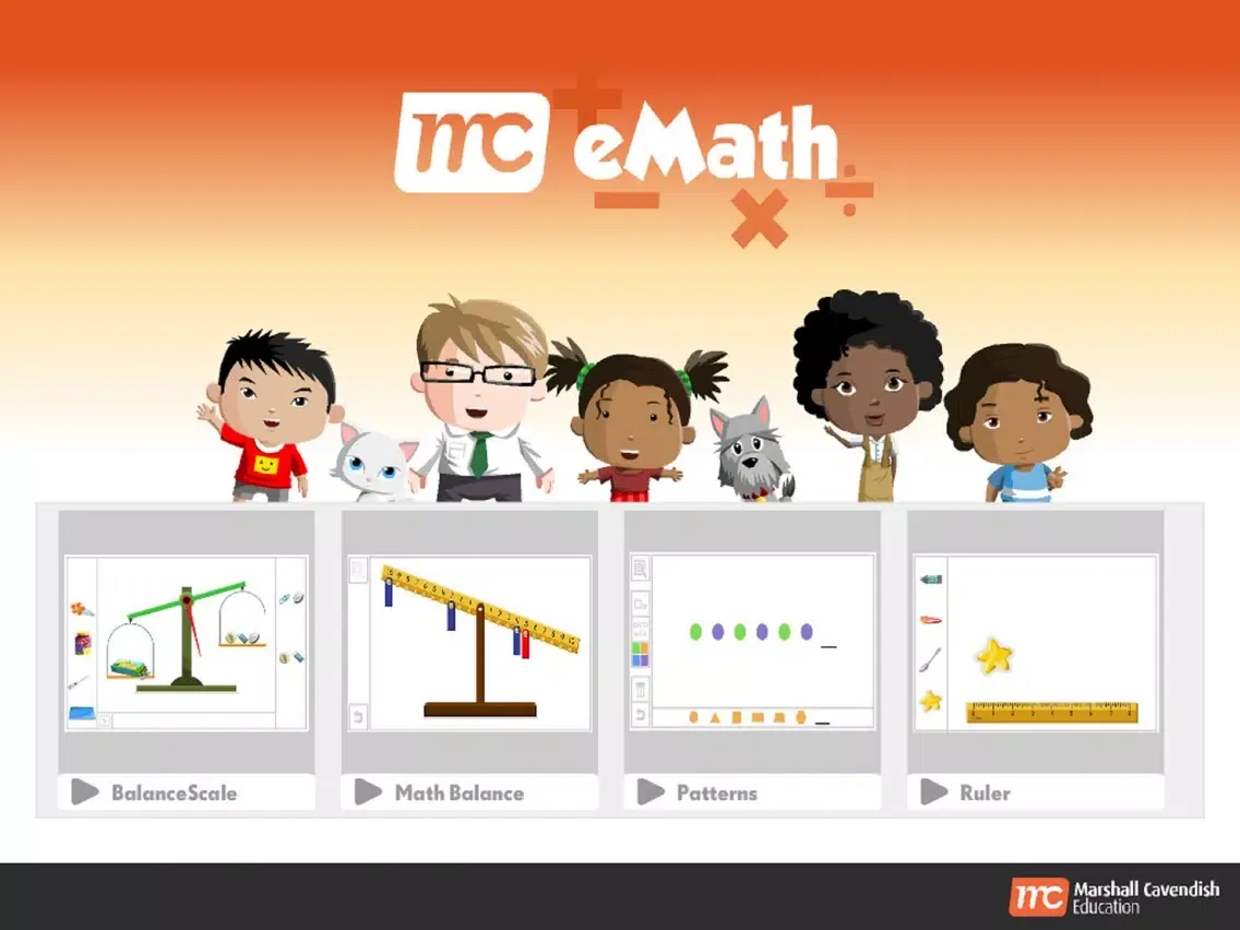Capturas de tela do MC eMath iPad 