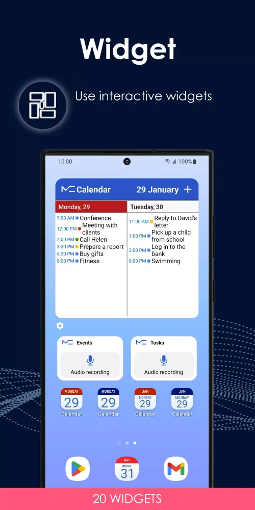 ภาพหน้าจอของ Calendar - Schedule Planner