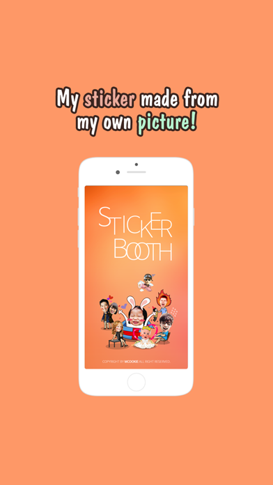 StickerBooth for SNS-My sticker made from my own picture應用截圖