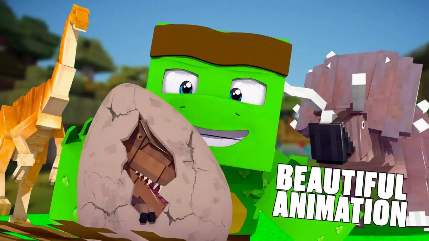 Tangkapan layar Dinosaur Jurassic Mincraft Mod