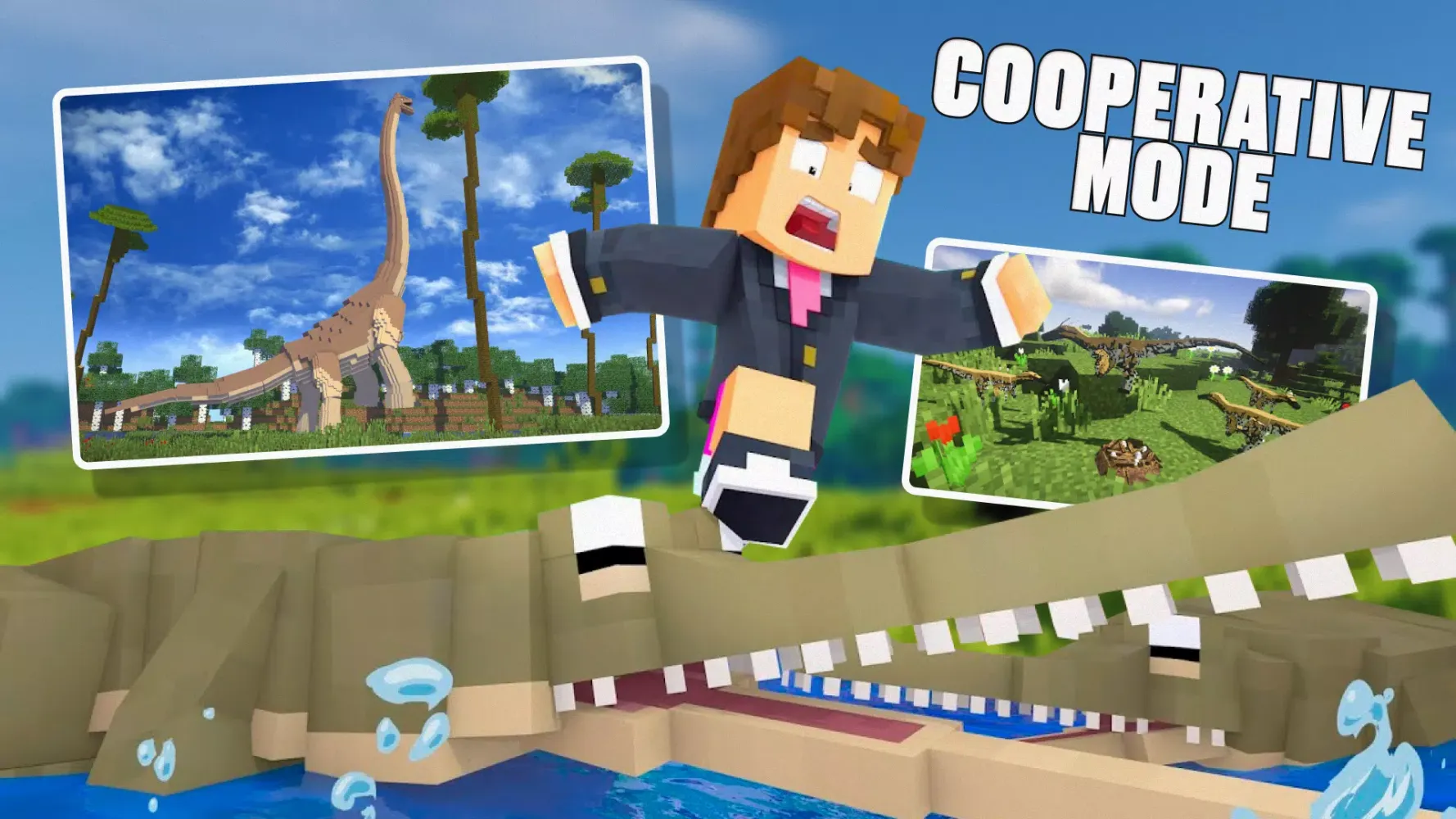 Tangkapan layar Dinosaur Jurassic Mincraft Mod