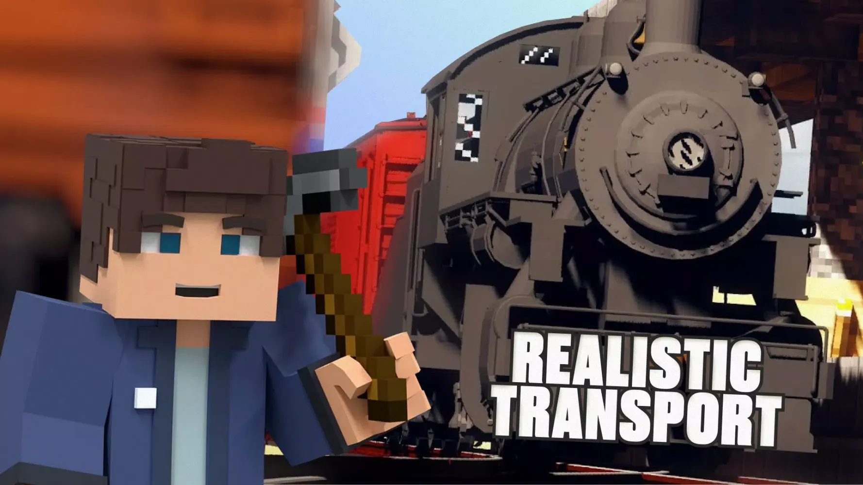 تصاویر Real Train Mod Minecraft PE