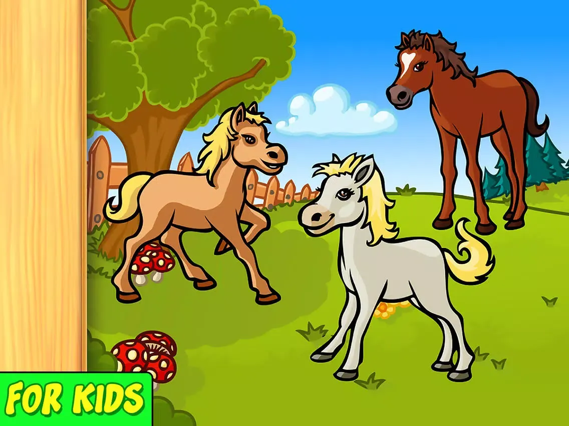 Ảnh chụp màn hình của Animal Babies Kids Puzzle iPad 