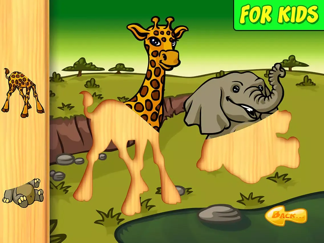 Ảnh chụp màn hình của Animal Babies Kids Puzzle iPad 