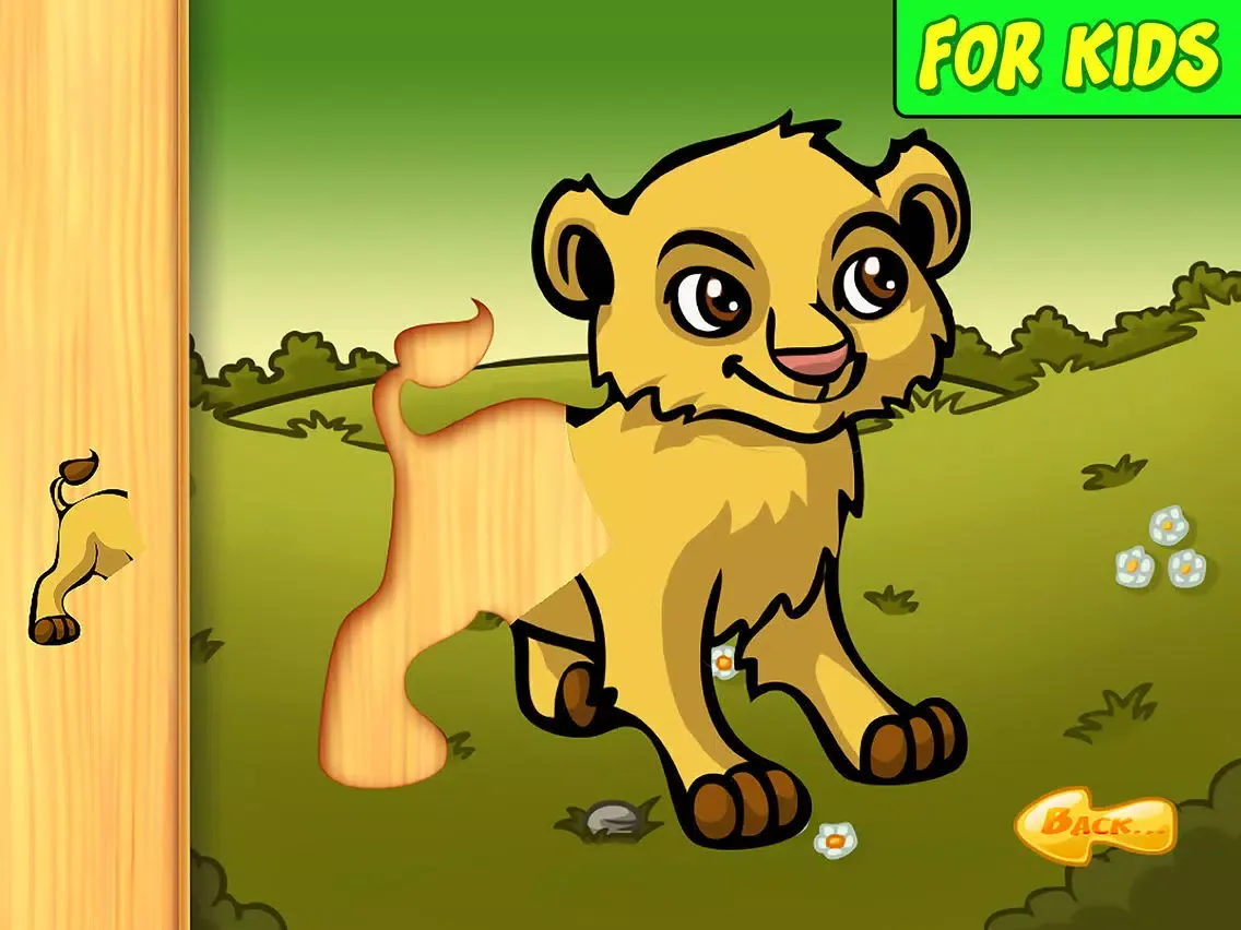 Ảnh chụp màn hình của Animal Babies Kids Puzzle iPad 