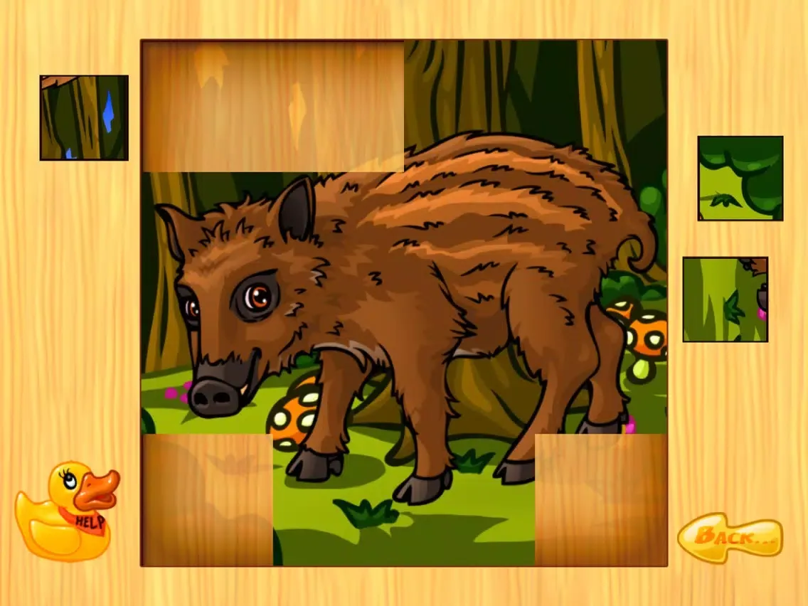 Animal Puzzle & Coloring Book for Toddlers iPad  스크린샷