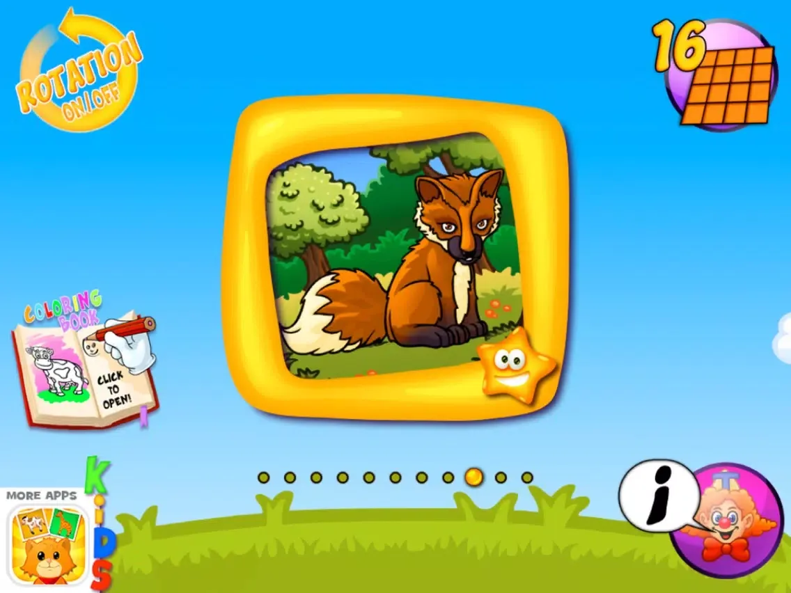 Animal Puzzle & Coloring Book for Toddlers iPad  스크린샷