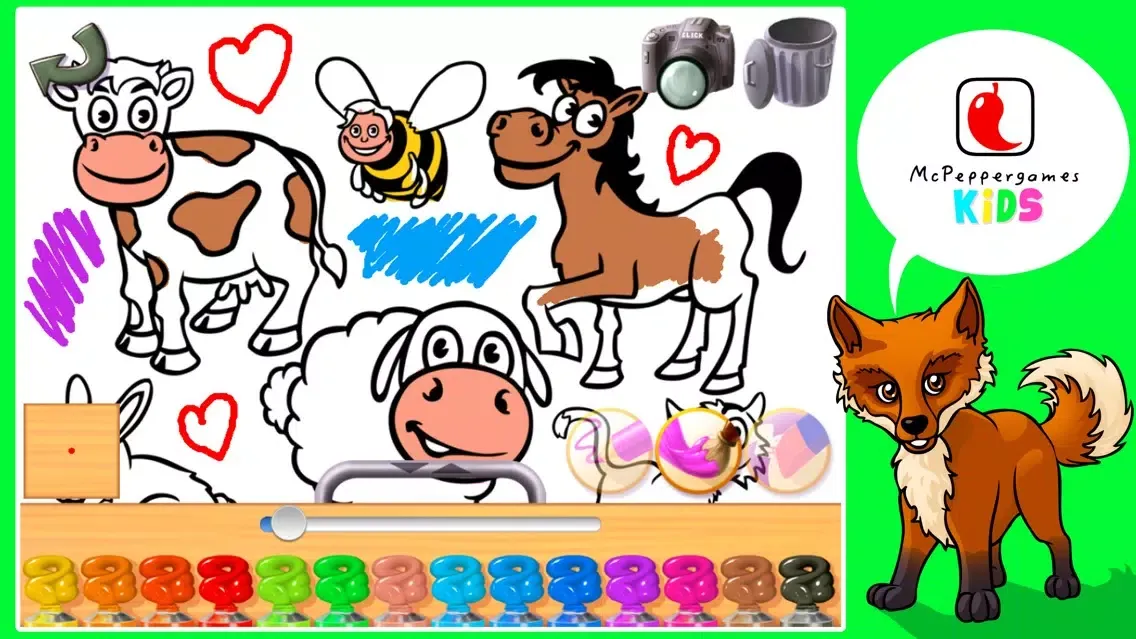 Animal Puzzle & Coloring Book for Toddlers 스크린샷
