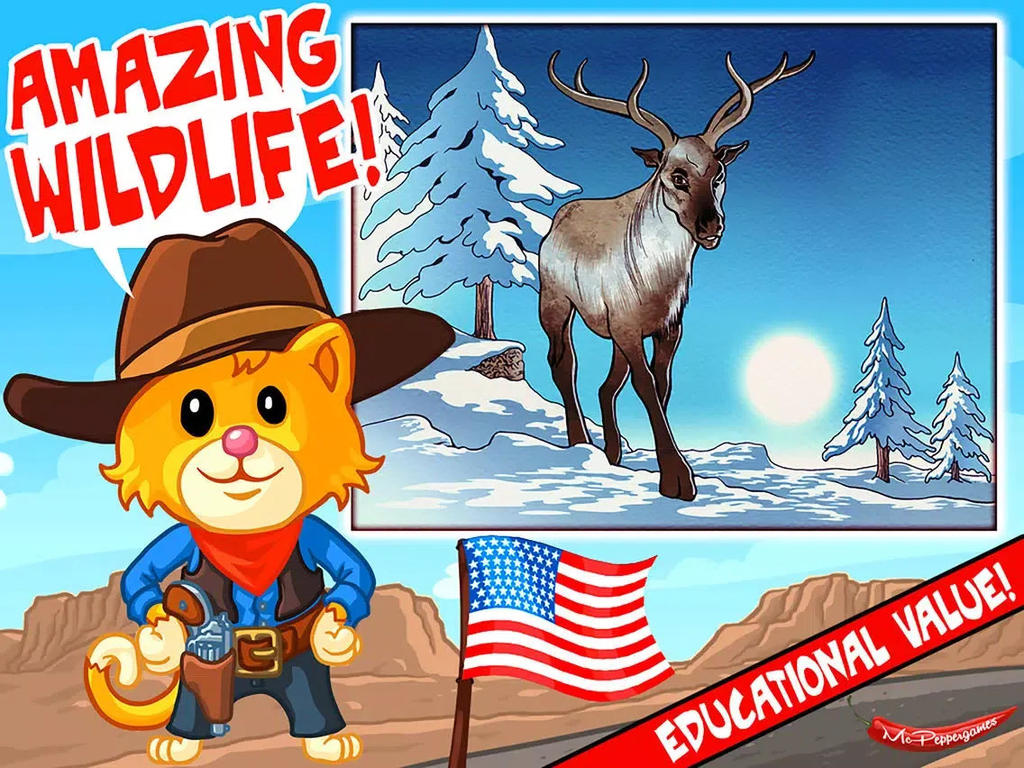 Capturas de tela do Amazing Wild Animals Jigsaw Puzzles for Kids iPad 