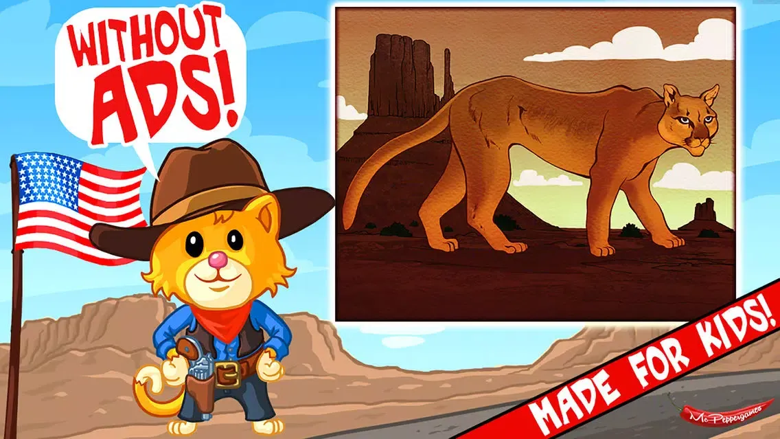 Capturas de tela do Amazing Wild Animals Jigsaw Puzzles for Kids
