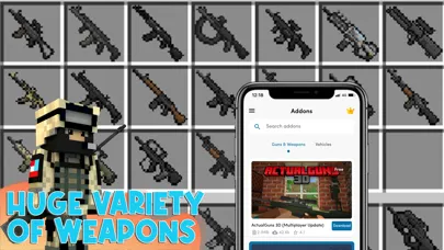 Weapons & Cars Addons for MCPE Screenshots