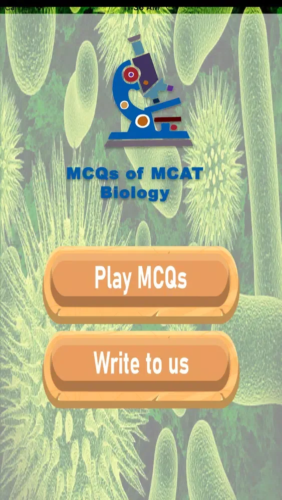 Ảnh chụp màn hình của MCQs of MCAT Biology