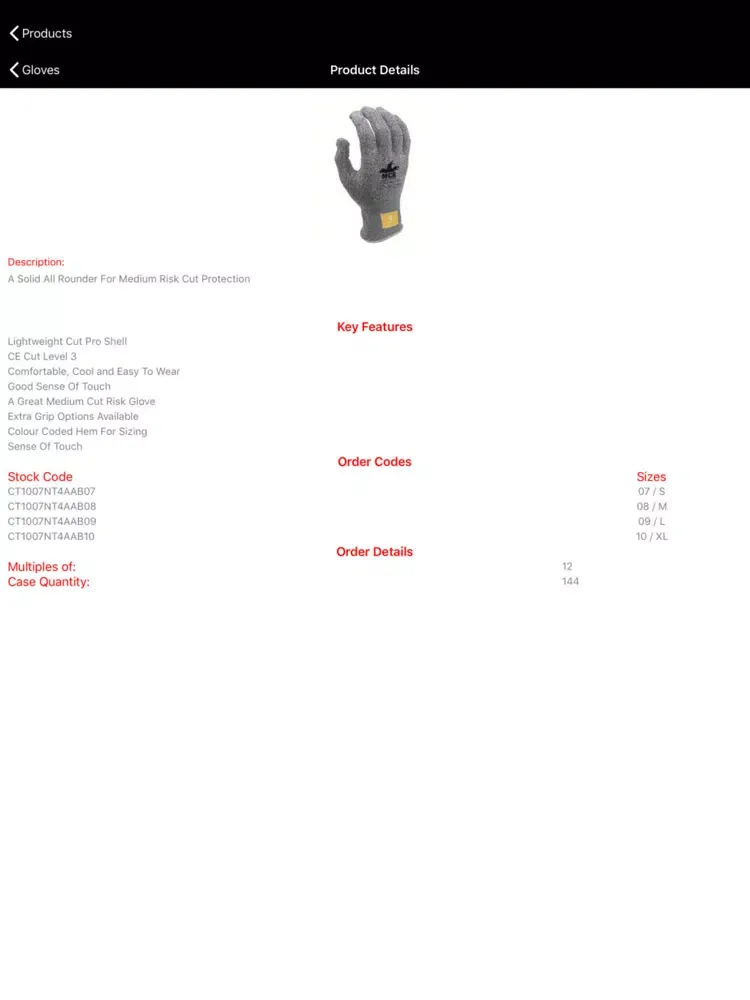 ภาพหน้าจอของ MCR Safety Europe App iPad 