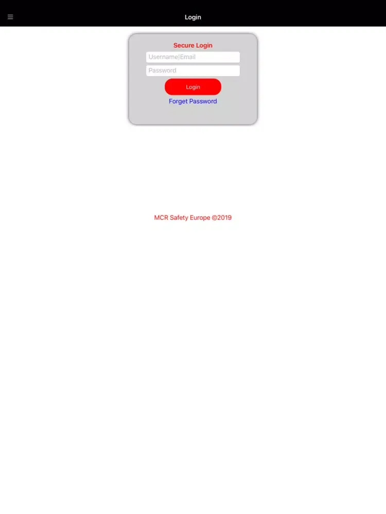 ภาพหน้าจอของ MCR Safety Europe App iPad 