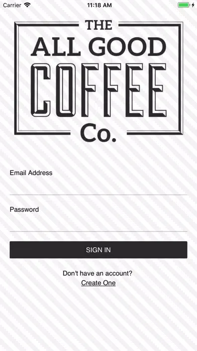 Tangkapan skrin All Good Coffee Co