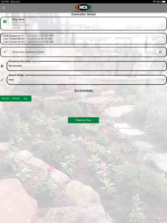 Mosquito Control Systems iPad 스크린샷