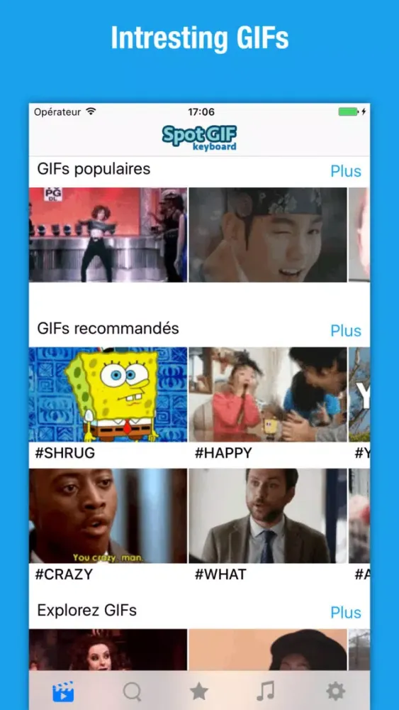 Capturas de pantalla de SpotGIF