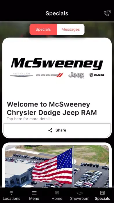 ภาพหน้าจอของ McSweeney Chrysler Dodge Jeep