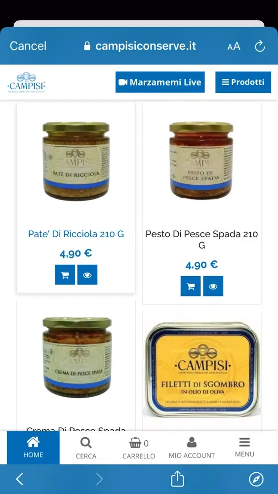 Campisi Conserve سکرین شاٹس