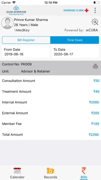 mCURA:Shriram Clinic سکرین شاٹس