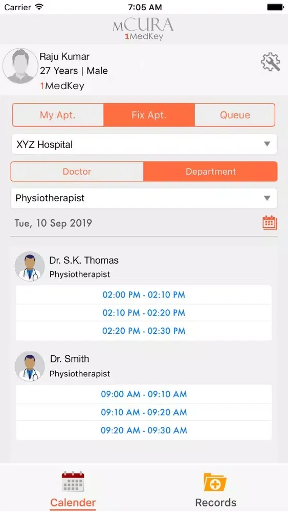 mCURA: 1MedKey Screenshots