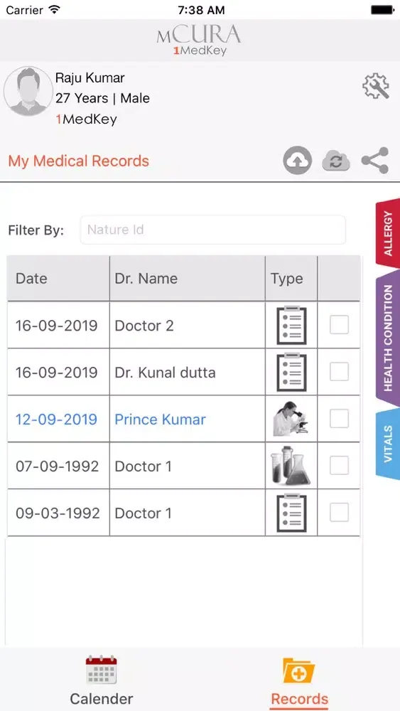 mCURA: 1MedKey Screenshots