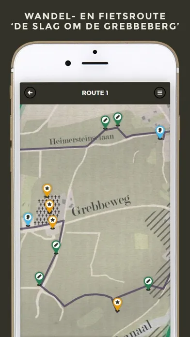 De slag om de Grebbeberg - Interactieve route Screenshots