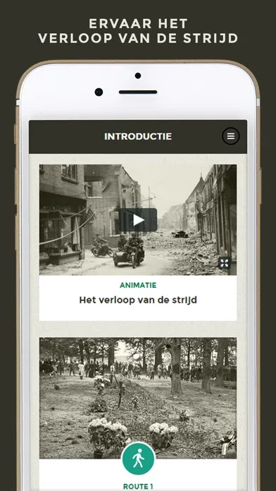 De slag om de Grebbeberg - Interactieve route Screenshots
