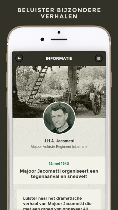 De slag om de Grebbeberg - Interactieve route Screenshots
