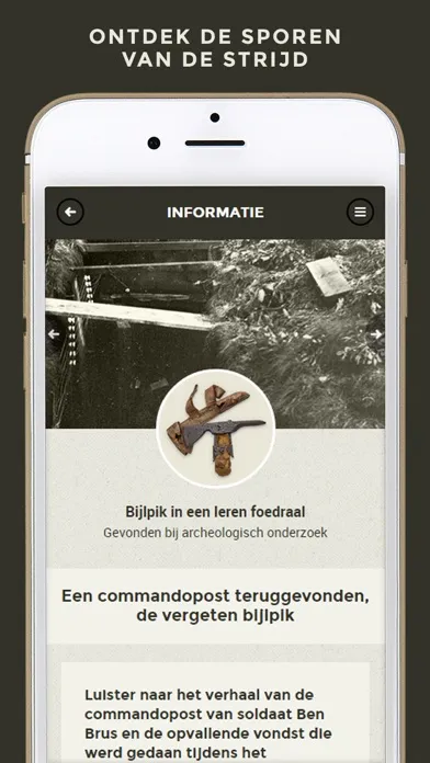 De slag om de Grebbeberg - Interactieve route Screenshots