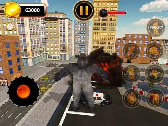 Capturas de pantalla de Gorilla Bigfoot Rampage Game iPad 