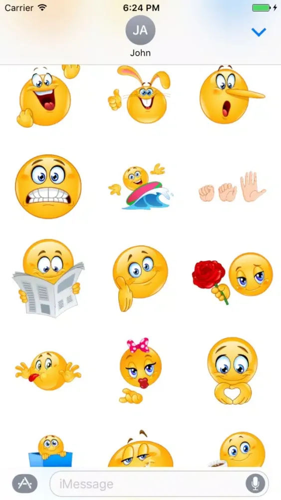 Emoji Sticker Pack For iMessage Ekran Görüntüleri