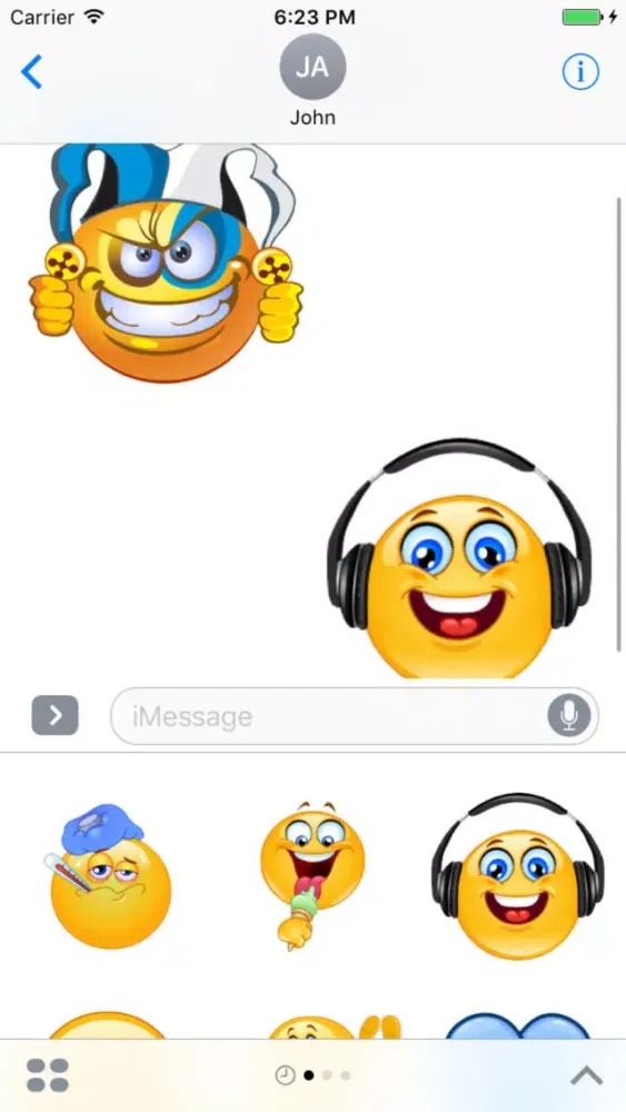 Emoji Sticker Pack For iMessage Ekran Görüntüleri