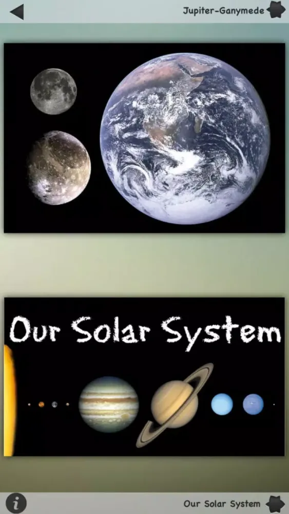 Capturas de tela do Solar System Details!